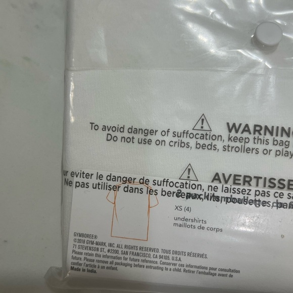 Gymboree White Undershirts 2-Pack - Picture 5 of 5